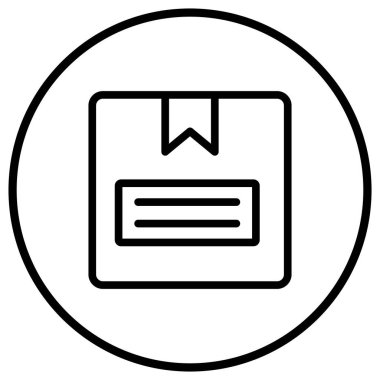 Kutu Vektörü Simgesi Tasarım İllüstrasyonu