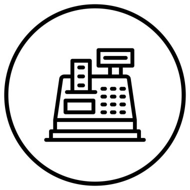 Para sayacı Vektör Simgesi Tasarım İllüstrasyonu