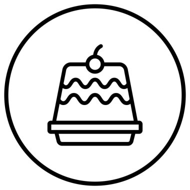 Pastane Vektör Simgesi Tasarım İllüstrasyonu