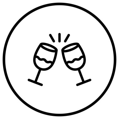 İçecek Vektörü Simgesi Tasarım İllüstrasyonu