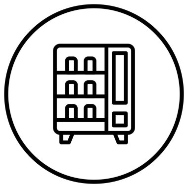 Satış Makinesi Vektör Simgesi Tasarım İllüstrasyonu