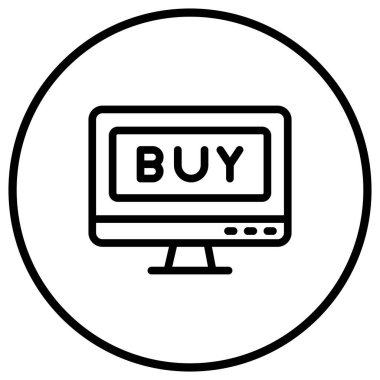 Satın Alma Vektörü Simgesi Tasarım İllüstrasyonu