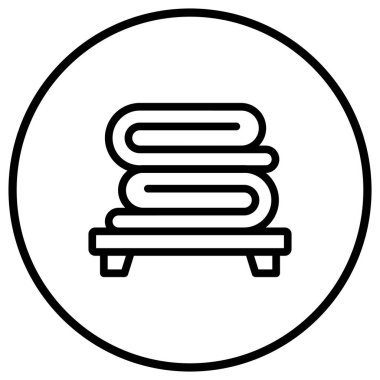 Battaniye Vektörü Simgesi Tasarım Çizimi