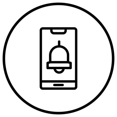 Akıllı Telefon Vektör Simgesi Tasarım İllüstrasyonu