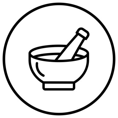 Çorba Vektörü Simgesi Tasarımı Çizimi