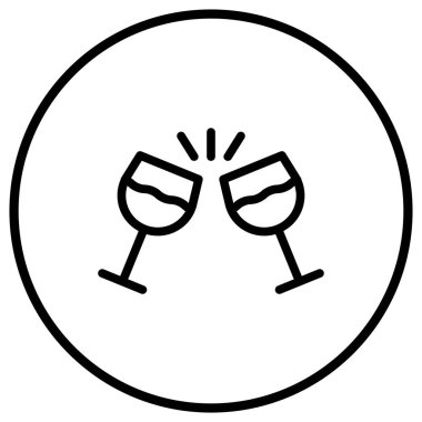 Tost Vektörü Simgesi Tasarım İllüstrasyonu