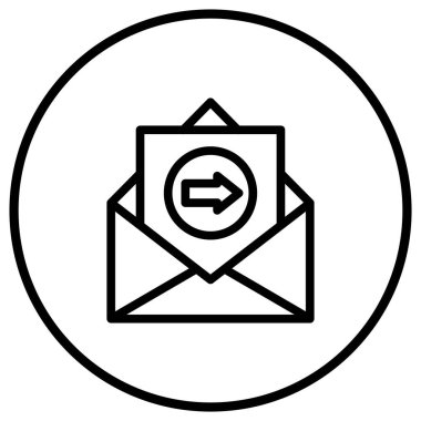 E- posta Vektör Simgesi Tasarım Resmini Gönder