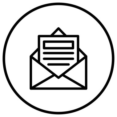 E- posta Vektör Simgesi Tasarım Resmini Aç