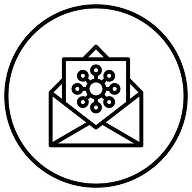 Bağlantı Vektörü Simgesi Tasarım İllüstrasyonu