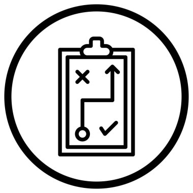 Planlama Etiketi Vektör Simgesi Tasarım İllüstrasyonu