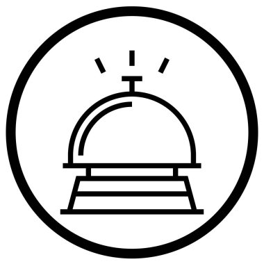 Otel Çanı Vektör Simgesi Tasarım İllüstrasyonu