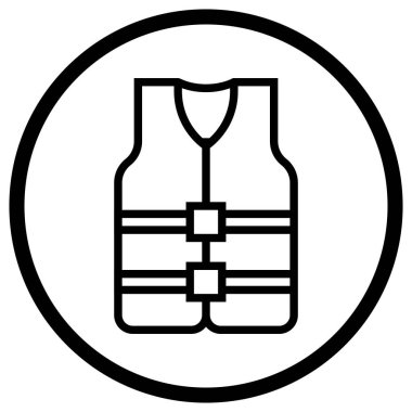 Can yeleği Vektör Simgesi Tasarım İllüstrasyonu