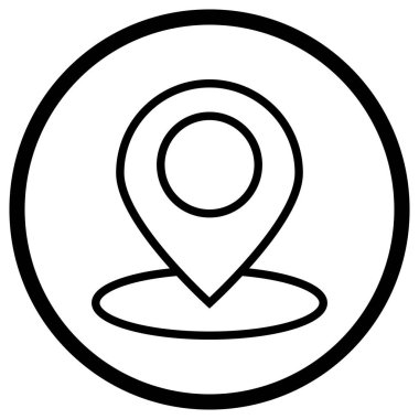 Gps Vektör Simgesi Tasarım İllüstrasyonu