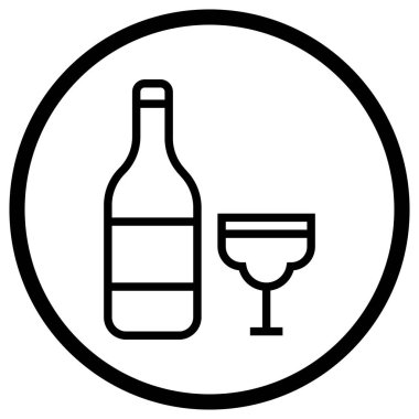 İçecekler Vektör Simgesi Tasarım İllüstrasyonu