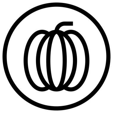 Kabak Vektörü Simge Tasarımı Çizimi