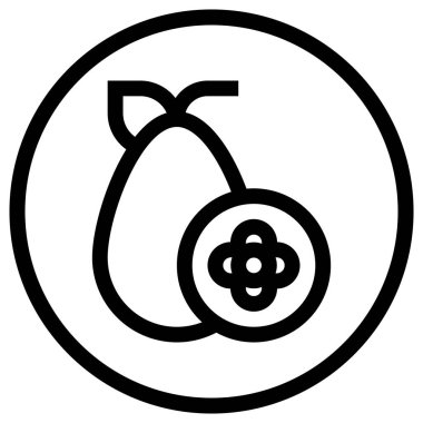 Kumquat Vektör Simgesi Tasarım İllüstrasyonu