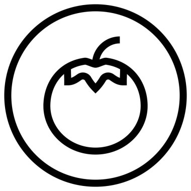 Domates Vektörü Simgesi Tasarım İllüstrasyonu