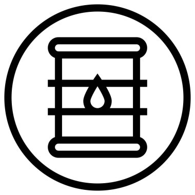 Eco Barrel Vektör Simgesi Tasarım İllüstrasyonu