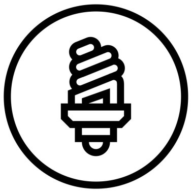 Enerji Koruyucu Vektör Simgesi Tasarım İllüstrasyonu