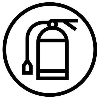 Söndürücü Vektör Simgesi Tasarım İllüstrasyonu