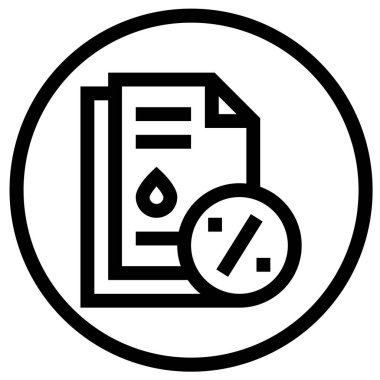 Yakıt İndirimi Kağıt Vektörü Simgesi Tasarım İllüstrasyonu