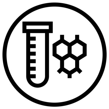 Biyokimya Vektörü Simge Tasarımı İllüstrasyonu