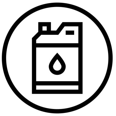 Yağ Kutusu Vektör Simgesi Tasarımı Çizimi