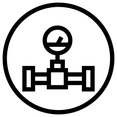 Petrol Boru Hattı Vektör Simgesi Tasarım İllüstrasyonu