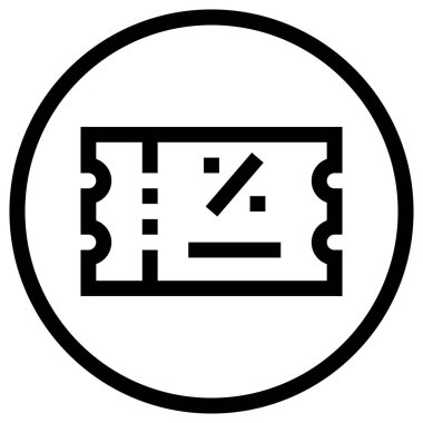 İndirimli Coupon Vektör Simgesi Tasarım İllüstrasyonu