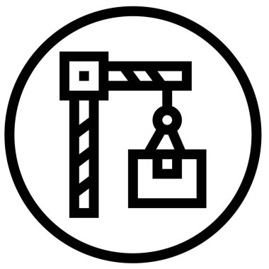 Taşıyıcı Taşıyıcı Vektör Simgesi Tasarım İllüstrasyonu