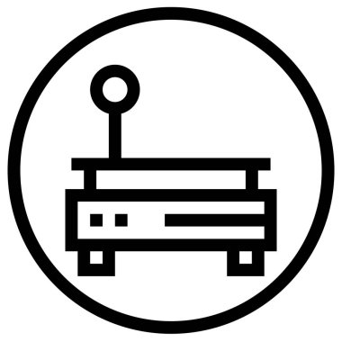 Ağırlık Ölçekli Vektör Simgesi Tasarım İllüstrasyonu