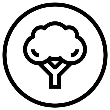 Brokoli Vektör Simgesi Tasarım İllüstrasyonu