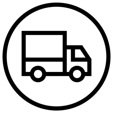 Kamyon Vektörü simgesi tasarımı illüstrasyonu