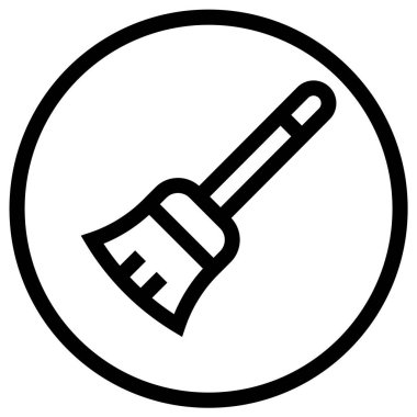 Tüy Tozlayıcı Vektör Simgesi Tasarım İllüstrasyonu