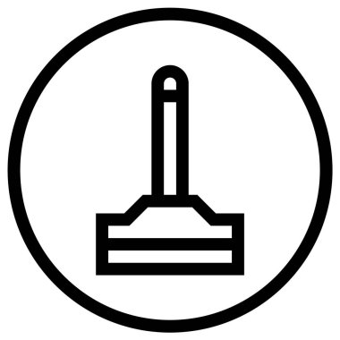 Silecek Vektörü Simgesi Tasarım İllüstrasyonu