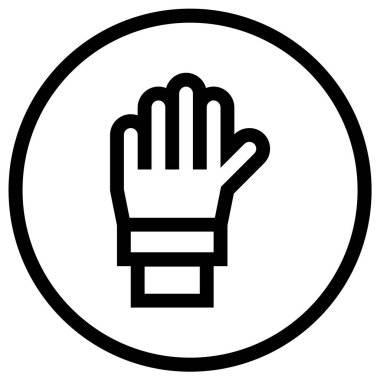 El Vektörü Simgesi Tasarım İllüstrasyonu