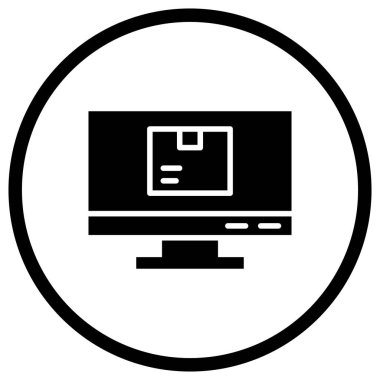 Bilgisayar Vektörü Simgesi Tasarım İllüstrasyonu