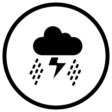 Storm Vektör Simgesi Tasarım İllüstrasyonu