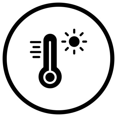 Sıcak Vektör Simgesi Tasarım İllüstrasyonu