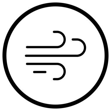 Rüzgâr vektör simgesi tasarımı çizimi