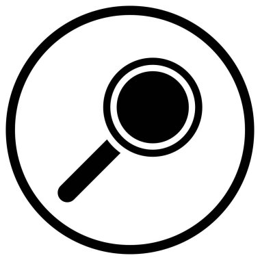 Arama Vektörü Simgesi Tasarım İllüstrasyonu