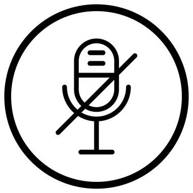 Dilsiz Vektör Simgesi Tasarım İllüstrasyonu