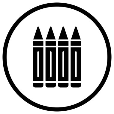 Pastel Boyalar Vektör Simgesi Tasarım İllüstrasyonu