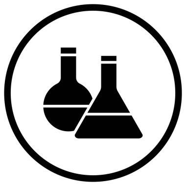 Kimya Vektörü Simge Tasarımı Çizimi