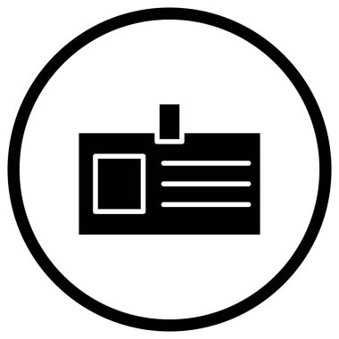 Öğrenci Kart Vektör Simgesi Tasarım İllüstrasyonu