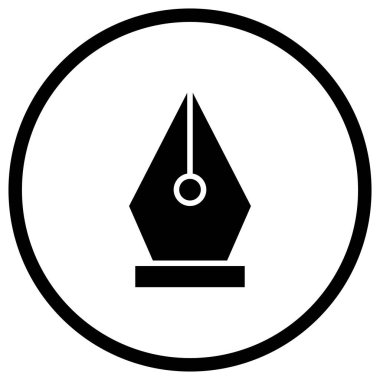 Nib Vektör Simgesi Tasarım İllüstrasyonu