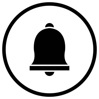 Çan Vektörü Simgesi Tasarım İllüstrasyonu