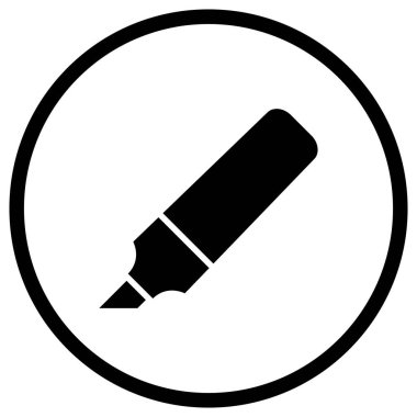 İşaretleyici Vektör Simgesi Tasarım İllüstrasyonu