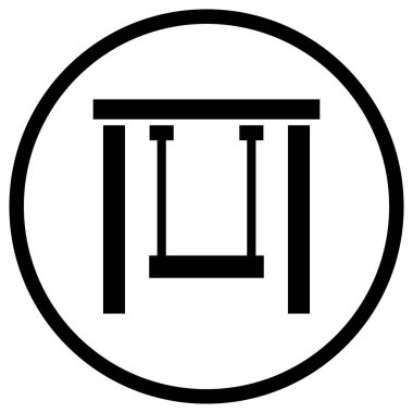 Oyun Alanı Vektör Simgesi Tasarım İllüstrasyonu