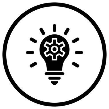 Çözüm Vektörü Simgesi Tasarım İllüstrasyonu